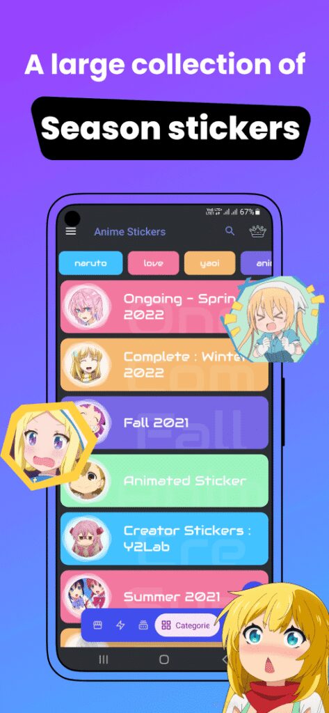 Anime Stickers screenshot 4
