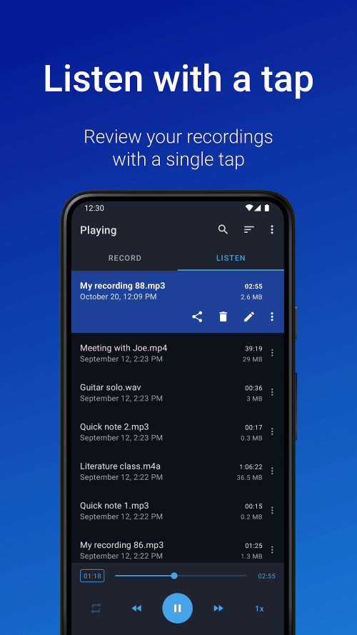 Easy Voice Recorder Pro MOD screenshot 4