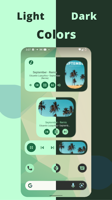 Music Widget Android 12 screenshot 4
