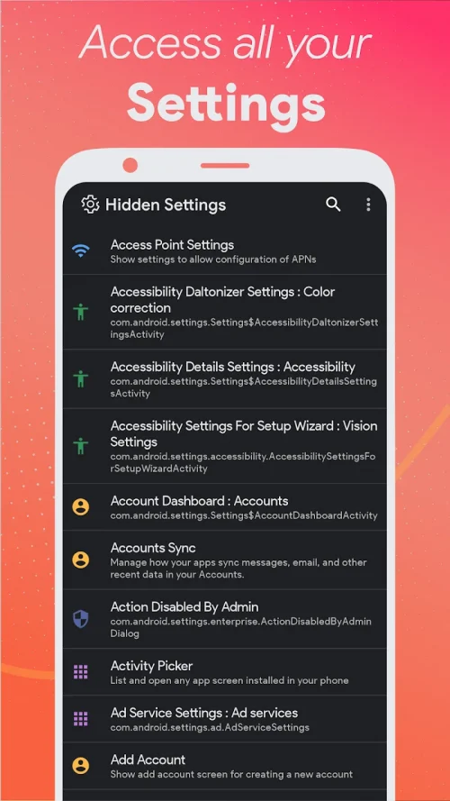 MIUI Hidden Settings Activity screenshot 4