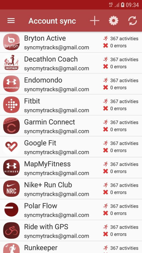 SyncMyTracks screenshot 4