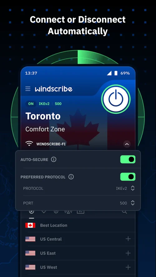 Windscribe VPN screenshot 4