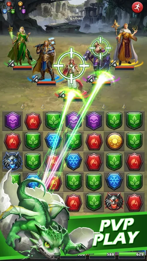 MythWars & Puzzles: RPG Match3 screenshot 4