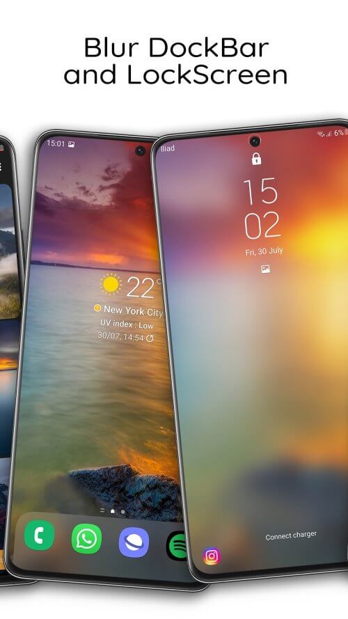 iWALL: iOS Blur Dock Bar screenshot 4