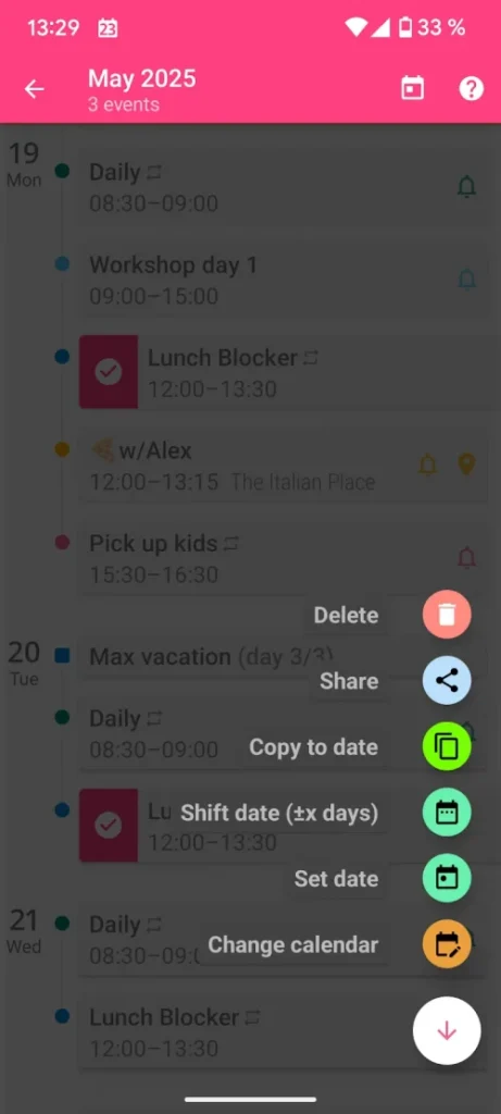aCalendar+ Calendar & Tasks screenshot 4