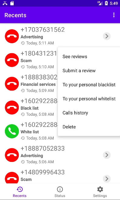 Call Filter screenshot 4