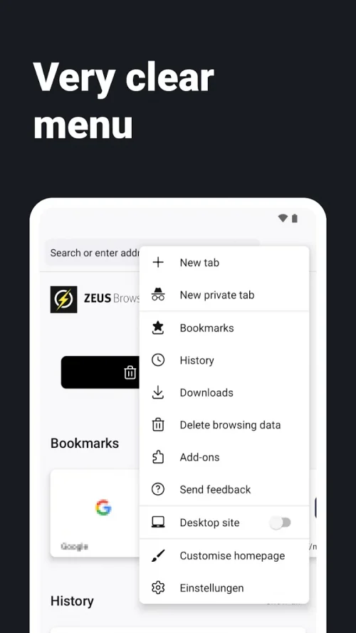Internet Web Browser – ZEUS screenshot 4