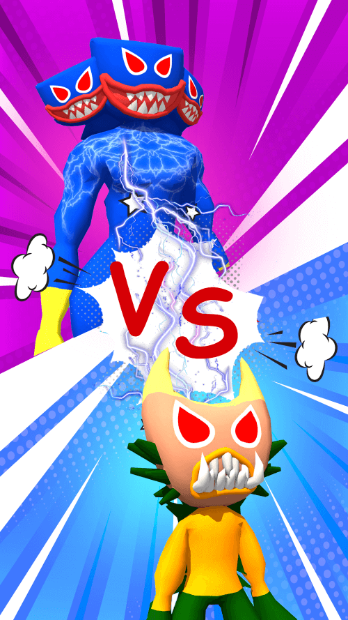 Superhero Blue Monster Color screenshot 4