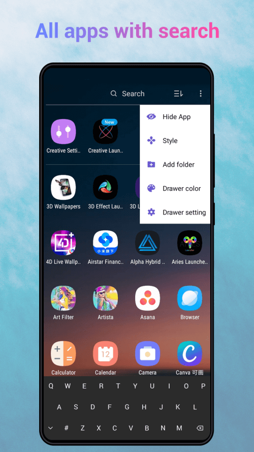 Creative Launcher -Quick,Smart screenshot 4