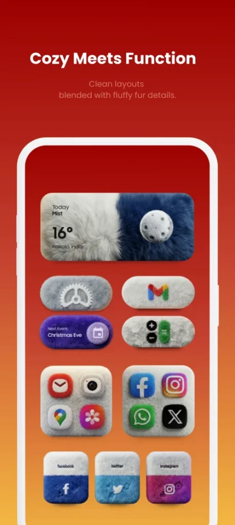 Fluffy Widgets KWGT screenshot 4
