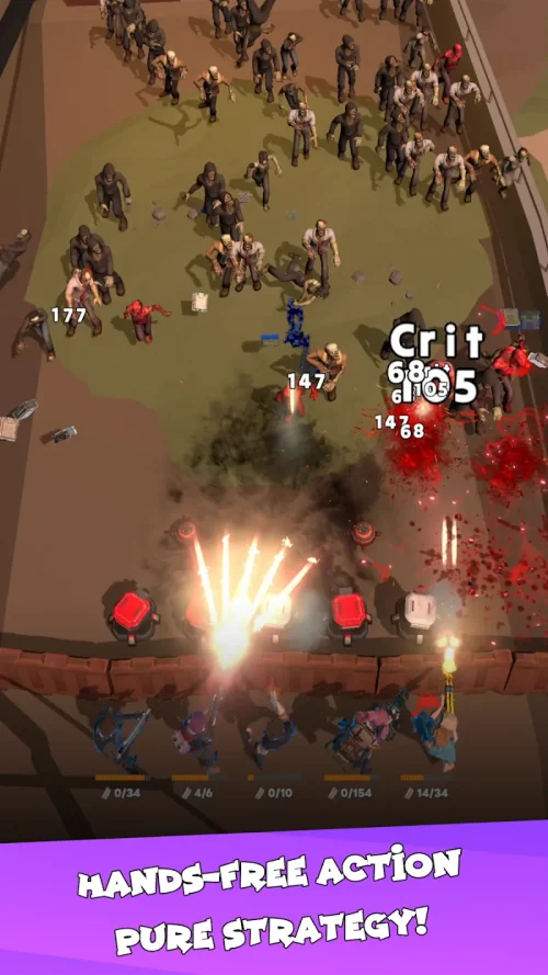 Idle Zombie Wave: Survival TD screenshot 4