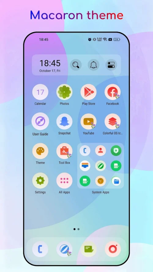 Colorful OS Launcher screenshot 4