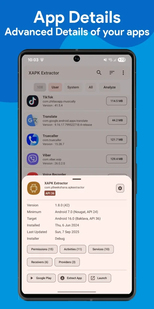 XAPK Extractor & App Analyzer screenshot 4