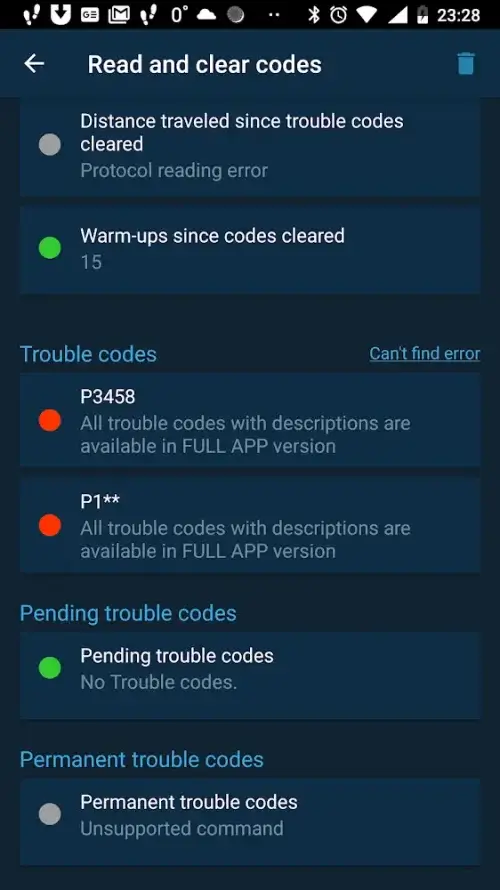 Obd Mary – OBD2 car scanner screenshot 4