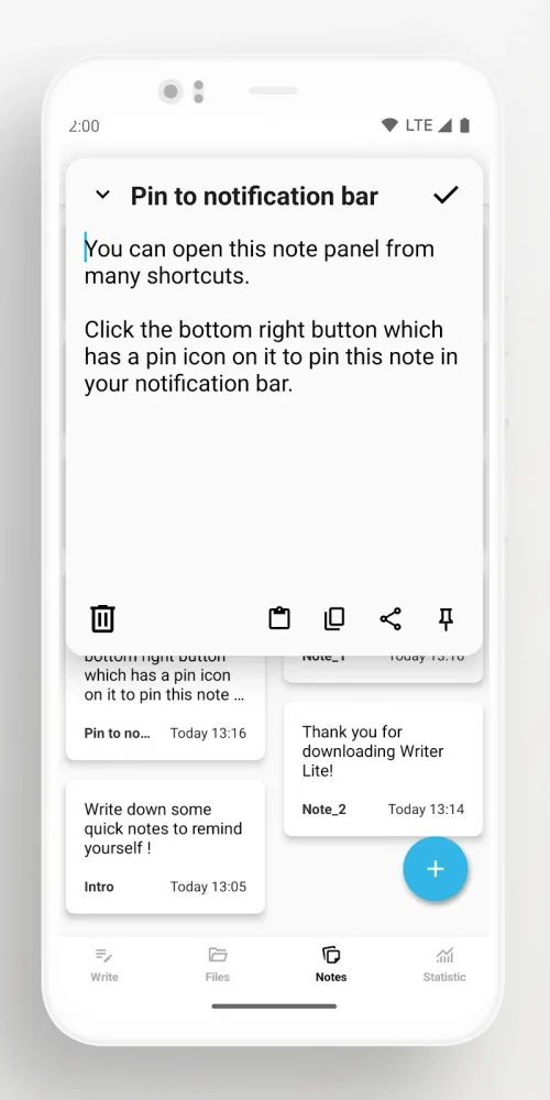 Lite Writer: Writing/Note/Memo screenshot 4