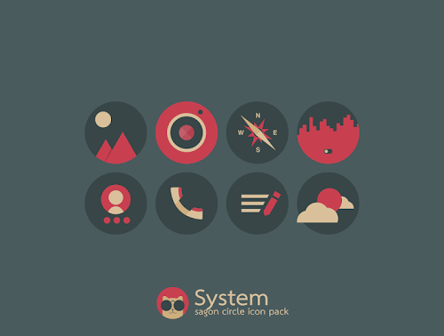 Sagon Circle: Dark Icon Pack screenshot 4