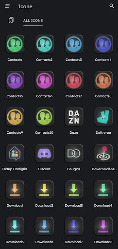 Glossy Dark &#8v2.2; Icon Pack screenshot 4