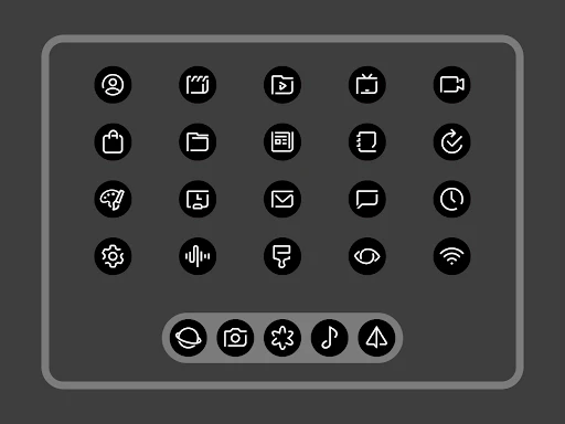 Blaux – Icon Pack (Round) screenshot 4