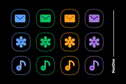 HuxOne Dark – Icon Pack screenshot 4