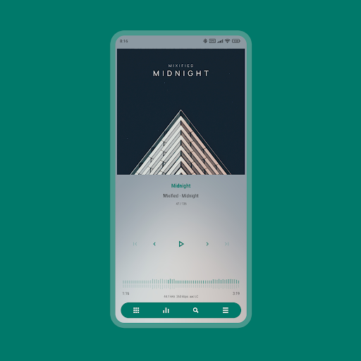Luminous – Poweramp Skin screenshot 4