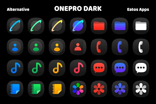 OnePro Dark – Icon Pack screenshot 4