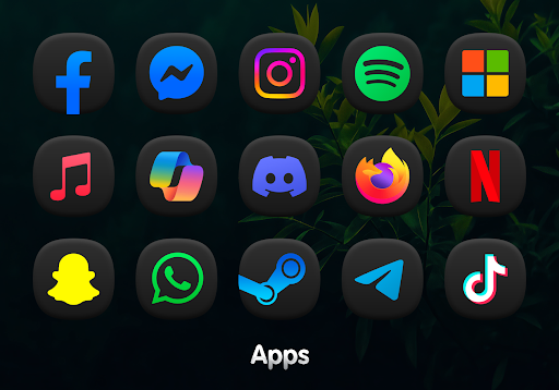 OneDark 3D Icon Pack MOD screenshot 4