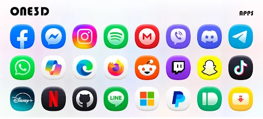 One3D – Icon Pack screenshot 4