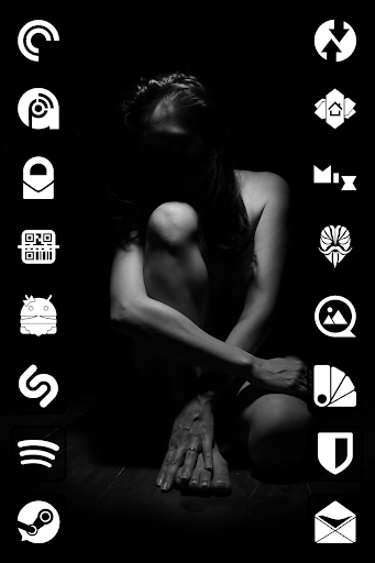 Raya Black Icon Pack MOD screenshot 4
