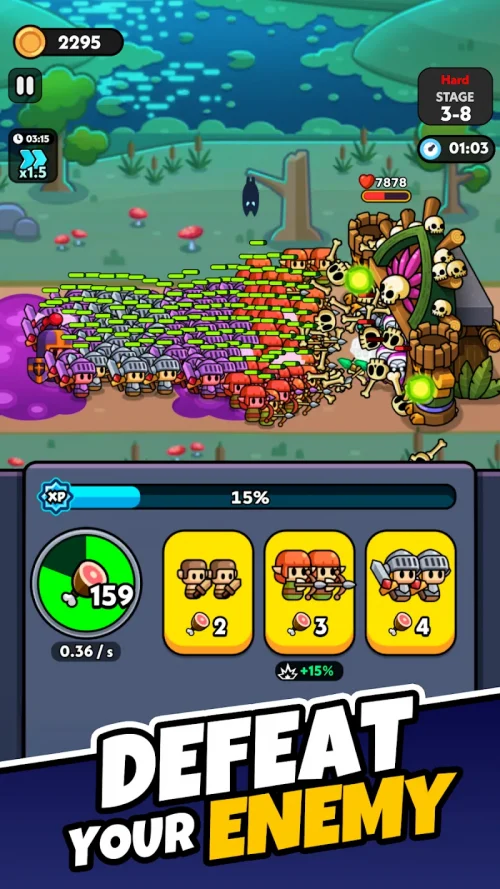 Tiny Warriors Rush – Idle TD screenshot 4