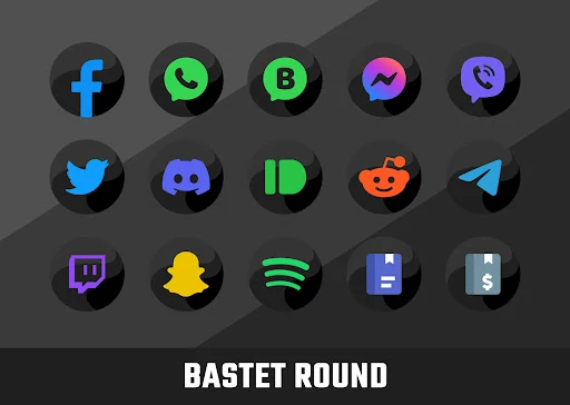 Bastet – Icon Pack (Round) screenshot 4