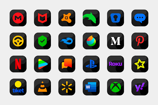 Bastis Black – Icon Pack screenshot 4