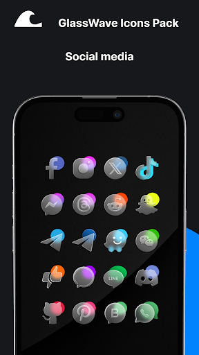 GlassWave Icons Pack MOD screenshot 4