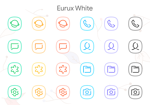 Eurux White – Icon Pack screenshot 4