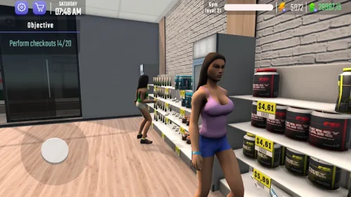 Fitness Gym Simulator Fit 3D (Gym Simulator 3D Fitness Store) screenshot 4