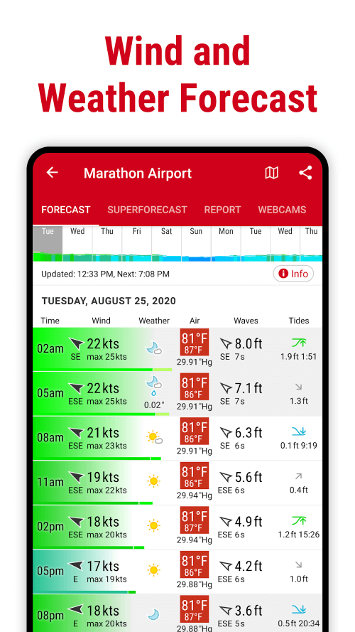Windfinder: Wind & Weather map screenshot 4