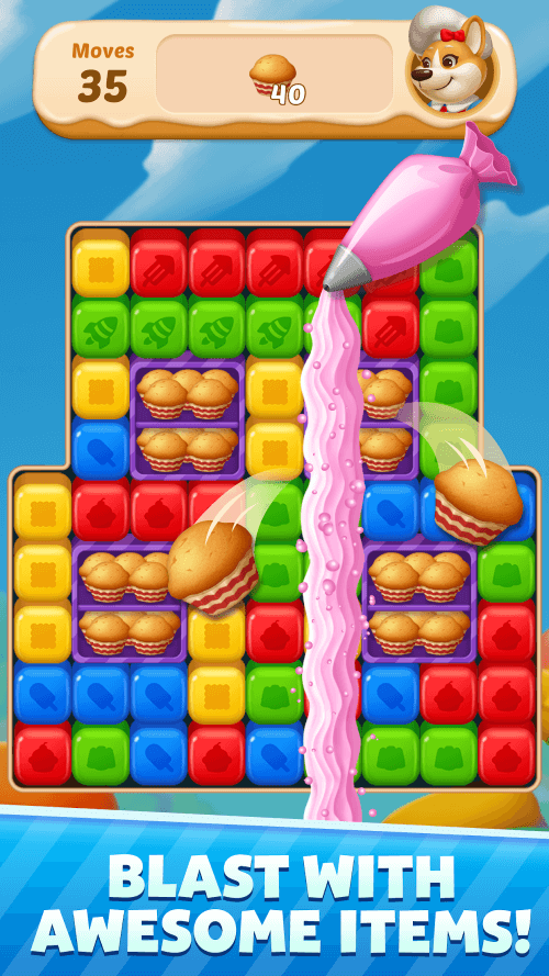 Sweet Cubes : Match & Blast screenshot 4