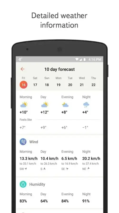 Yandex.Weather screenshot 4