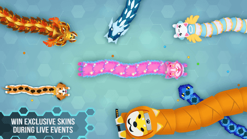 Snake.io MOD APK (Menu, God Mode, Unlock Skins) 2.2.130 screenshot 4
