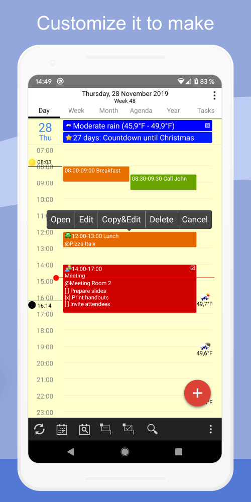 CalenGoo screenshot 4