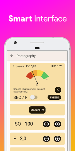 Lux Light Meter Photometer PRO MOD screenshot 4