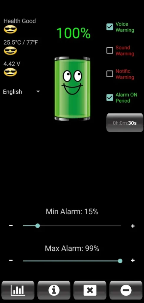 Battery Alarm PRO screenshot 5