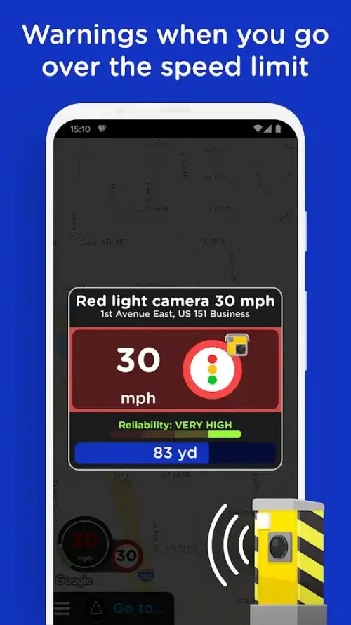 Radarbot Speed Camera Detector screenshot 5