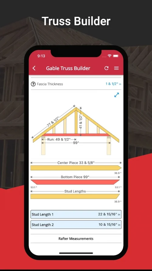 RedX Roof – Rafter Calculator screenshot 5