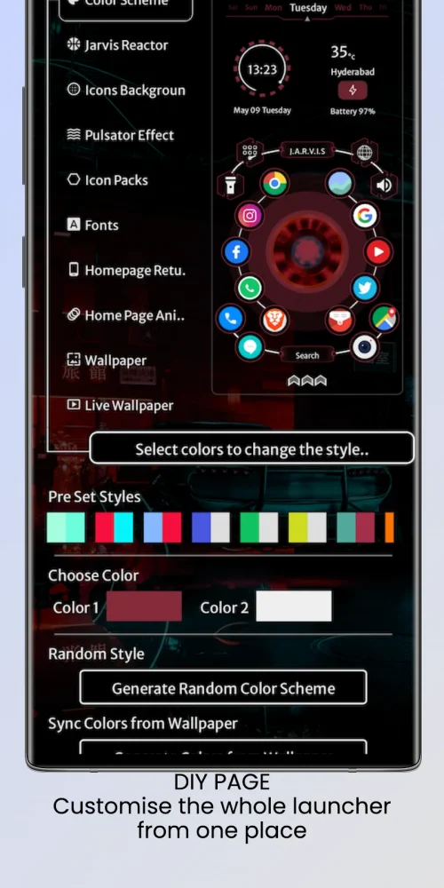 Jarvis Scifi: Epic Launcher (Jarvis Launcher) screenshot 5