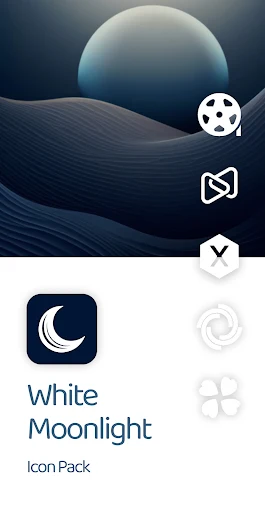 White Moonlight – Icon Pack screenshot 5