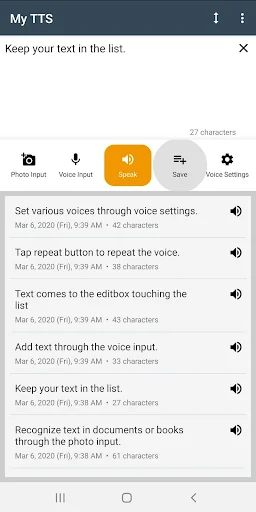 My TTS: Text-to-Speech screenshot 5