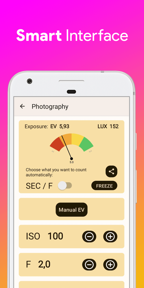 Lux Light Meter Photometer PRO (Photometer PRO) screenshot 5