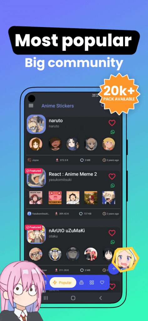 Anime Stickers screenshot 5