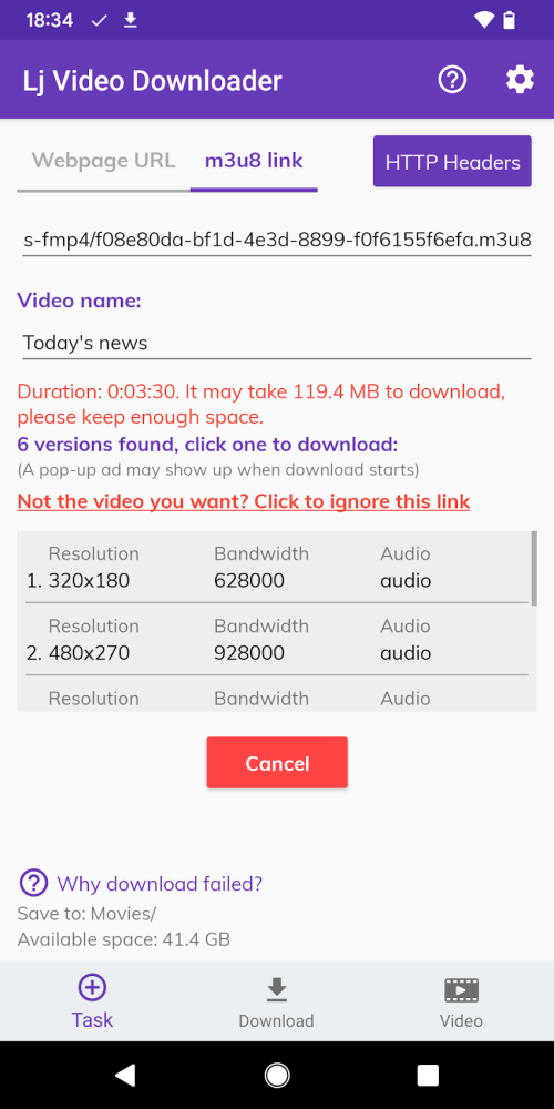 Lj Video Downloader screenshot 5