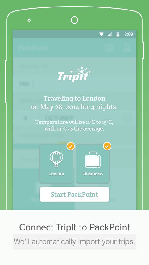 PackPoint travel packing list screenshot 5